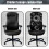 Housse de chaise de bureau extensible universelle anti-poussière 4