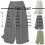 Damen-Stretch-Jeans, lockere Passform, elastischer Bund, Rüschen 2