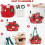 Panier de Noël décoratif avec grande capacité 8