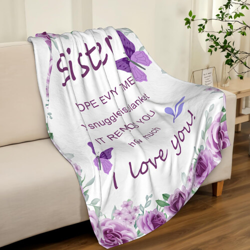 Geschenkdecke für Schwestern, 40 x 50 Zoll 1