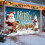 Julgaragedörrsbanner Rustik snögubbe 1,5x2,1 m 4