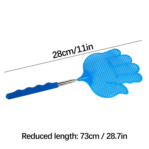 Retractable Fly Swatter Stainless Steel 25.7 Inch 1