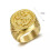 Stainless Steel Casting Ring 18k Gold Plated Men's Ring 5