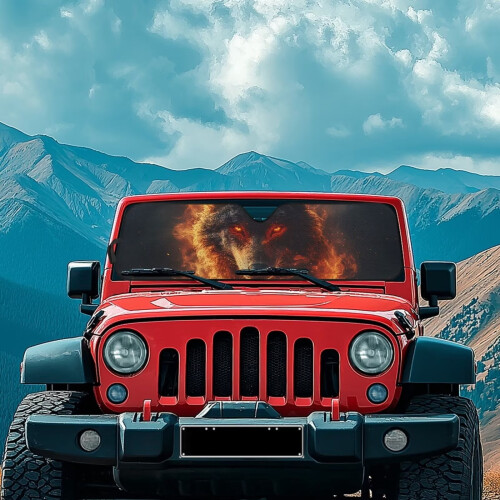 Windshield Sun Shade for Jeep Wrangler JL/JLU & Gladiator 2