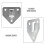 Fire Extinguisher Wall Bracket Mounting Holder Silver 15 pcs 8
