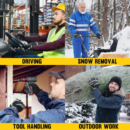 Thermal Winter Work Gloves Waterproof Insulated 1 Pair 1