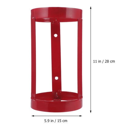 Car Fire Extinguisher Mount Bracket Red Steel 1 Set 1
