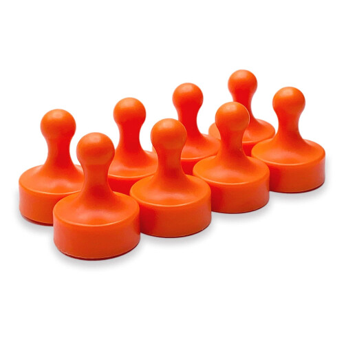 Neodymium Pawn Magnets Pastel Multi-Color 8 pcs