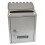 Wall Mount Locking Mailbox with Key Silver 12x8.5 in 4