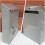 Wall Mount Locking Mailbox with Key Silver 12x8.5 in 5