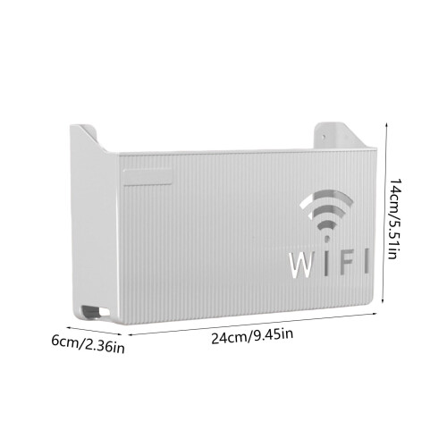 WiFi Router Storage Box Wall-Mounted 9.45x5.5x2.37 in 2