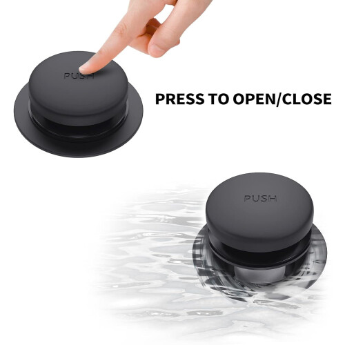 Matte Black Bathtub Drain and Overflow Kit Universal 2