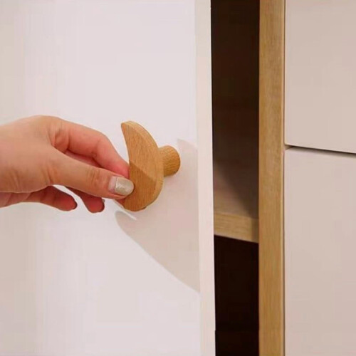 Wooden Drawer Handles Beech Cloud Style 4 pcs 2