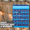 Classroom Organizer Pocket Chart Blue Cloth Iron 10 Pockets 6