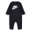 Nike (9 months, Black) Nike Baby Logo Crew Neck Romper 1