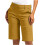 Women's Solid Elastic Twill Hiking Shorts with Pockets 3
