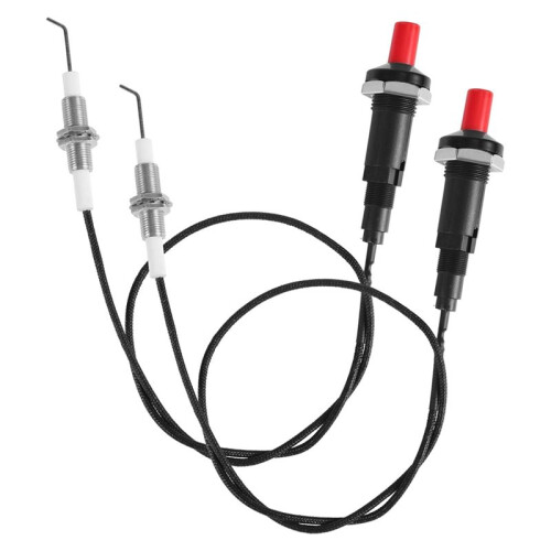 2pcs Piezo Igniter Propane Push Button Threaded Electrode Grill Igniter Kit for Gas Fireplace Oven Kitchen Accessories 1