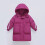 Children's Knee-Length Down Jacket White Hot Pink 5