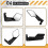 Motorcycle Universal Wing Rearview Mirror Foldable Stealth Winglets Side Mirror for  for  for  for 7