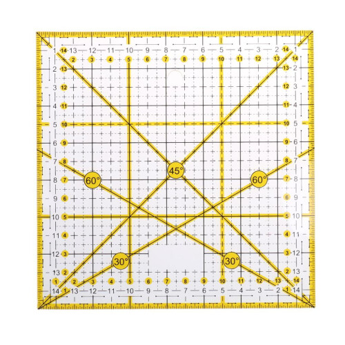 Clear Acrylic Ruler 15 x 15 cm 1