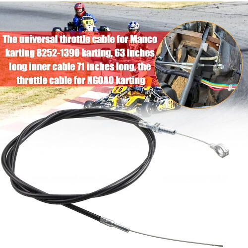 Throttle Cable with Casing 71 inch 63 inch for Manco ASW Go 2
