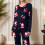Women's Pajama Set Long Sleeve Printed Comfort Set 6