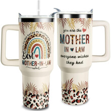 40 oz Tumbler with Handle and Straw Lid