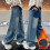 Boys Cargo Trousers Elastic Waist Regular Fit Thermal Pants 2