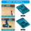ABS Wall Mount Tool Holders for 18V Cordless Devices 5-Pack 7