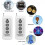 2Pcs Wireless Remote Control Learning Code EV1527 Module with Antenna ABCD 4 Button Control 1000M Long Range Opener 3