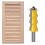 Louver Shutter Router Bit Carbide Milling Cutter with 5