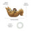 Squirrel Tape Dispenser Resin Desktop Decor 1pc 3