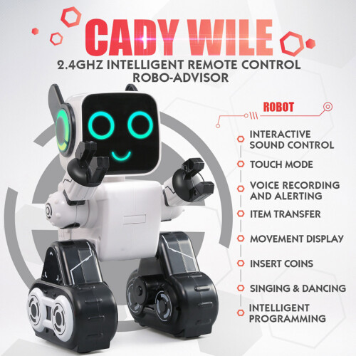 Humanoid Money Bank Robot Kit White with E-Activation and 1