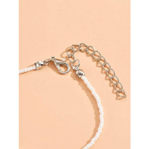 Evil Eye Beaded Bracelet Adjustable Stackable for Women and 2
