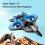 RC Foam Airplane Drone with Altitude Hold and LED Lights 5