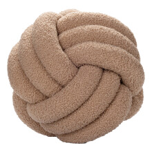 Hand-woven lamb wool ball cushion 22cm and 28cm