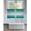 Teal Green Gradient Sheer Curtains 52x54 in, Wood Grain 3