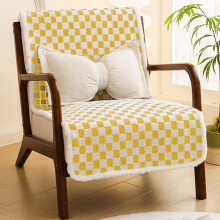 Plush seat cushion with backrest for chairs and sofas 1 pack