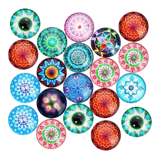 Glass Dome Flatback Cabochons 25mm 20 pcs 1