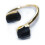 Black Adjustable Finger Ring with Gold Plating and October 6