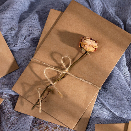 Vintage Kraft Paper Envelopes with String Closure 20 Pack 1