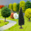 Miniature Scene Trees Green Plastic Iron Handmade 15pcs 6