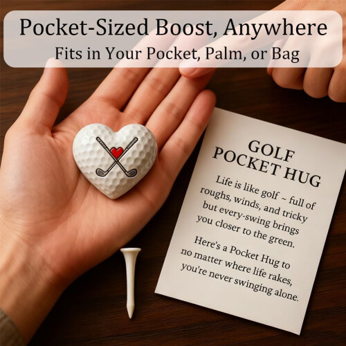 Golf Pocket Hug with Encouraging Card 1 Pc 2
