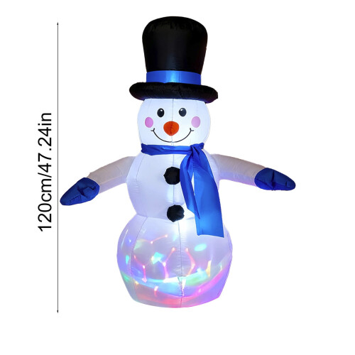 Inflatable Christmas Snowman with Lights 2 pcs 1