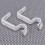 Curtain Rod Bracket No-Drill White 2 Pairs 8