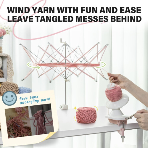 Yarn Winder for Crocheting and Knitting Portable 1