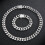 Miami Cuban Chain Necklace 18K Silver-Plated Stainless 3