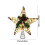 LED Wrought Iron Tree Top Star Decoration White 9.84x11.02 4