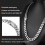 Miami Cuban Chain Necklace 18K Silver-Plated Stainless 7