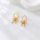 Bow Hoop Earrings Rhinestone Drop 1 Pair 5
